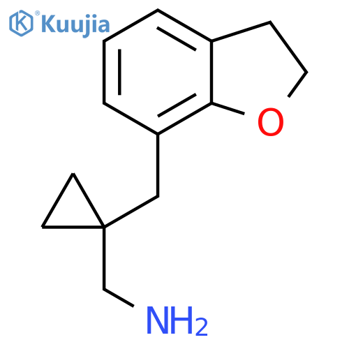 {1-(2,3-dihydro-1-benzofuran-7-yl)methylcyclopropyl}methanamine structure