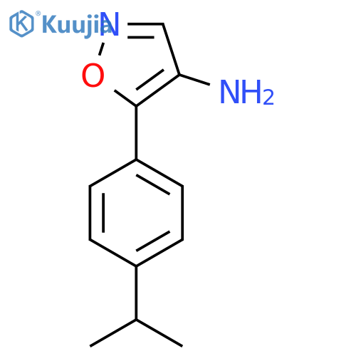 5-4-(propan-2-yl)phenyl-1,2-oxazol-4-amine structure