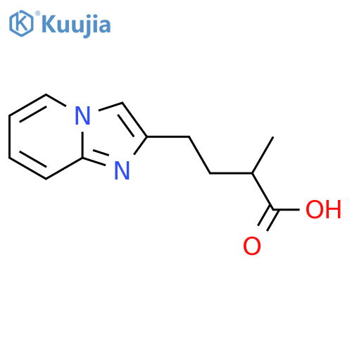 4-{imidazo1,2-apyridin-2-yl}-2-methylbutanoic acid structure