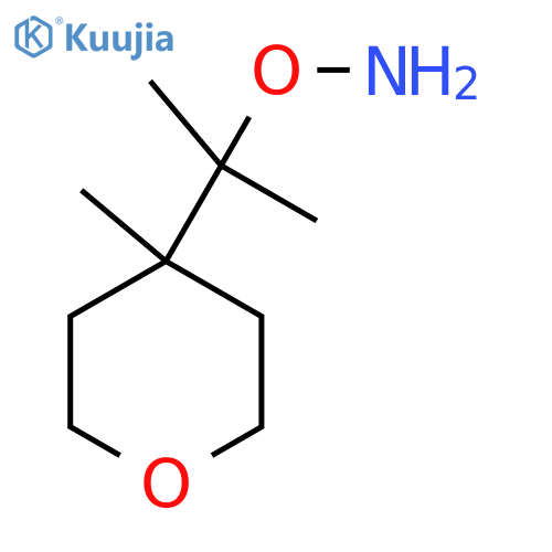 O-2-(4-methyloxan-4-yl)propan-2-ylhydroxylamine structure
