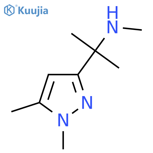 2-(1,5-dimethyl-1H-pyrazol-3-yl)propan-2-yl(methyl)amine structure