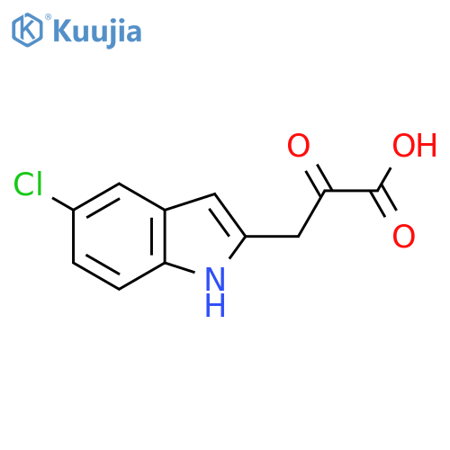3-(5-chloro-1H-indol-2-yl)-2-oxopropanoic acid structure
