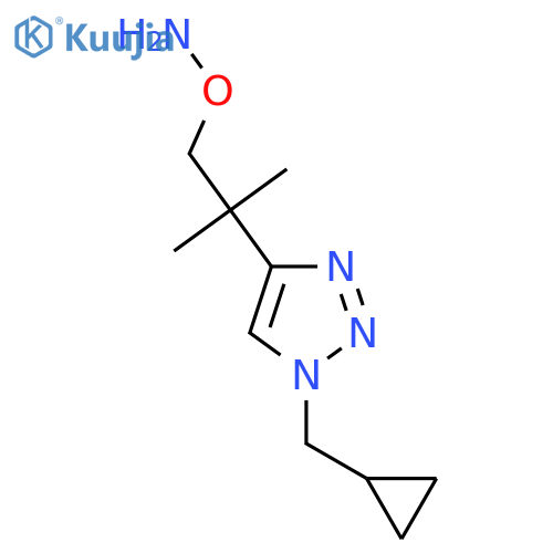 O-{2-1-(cyclopropylmethyl)-1H-1,2,3-triazol-4-yl-2-methylpropyl}hydroxylamine structure