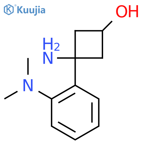 3-amino-3-2-(dimethylamino)phenylcyclobutan-1-ol structure