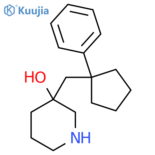 3-(1-phenylcyclopentyl)methylpiperidin-3-ol structure