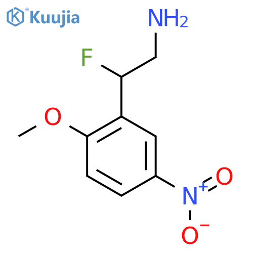 2-fluoro-2-(2-methoxy-5-nitrophenyl)ethan-1-amine structure
