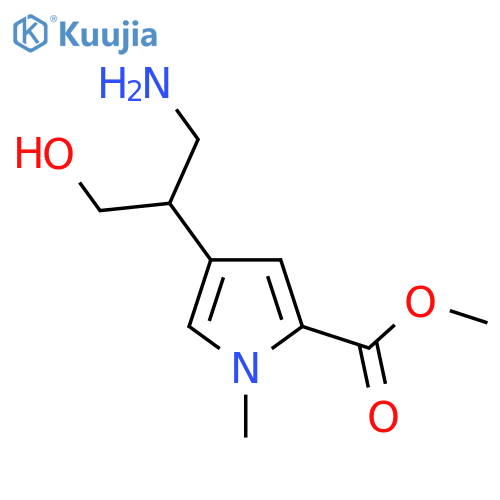 methyl 4-(1-amino-3-hydroxypropan-2-yl)-1-methyl-1H-pyrrole-2-carboxylate structure