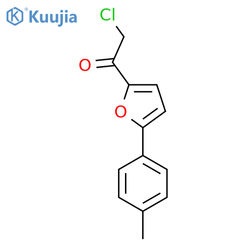 2-chloro-1-5-(4-methylphenyl)furan-2-ylethan-1-one structure