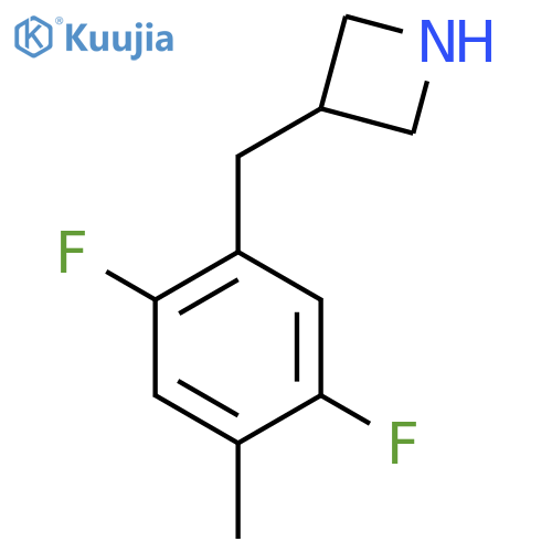 3-(2,5-difluoro-4-methylphenyl)methylazetidine structure
