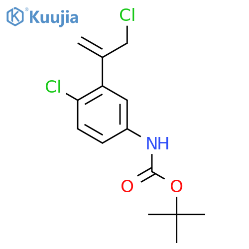 tert-butyl N-4-chloro-3-(3-chloroprop-1-en-2-yl)phenylcarbamate structure