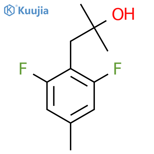 1-(2,6-difluoro-4-methylphenyl)-2-methylpropan-2-ol structure