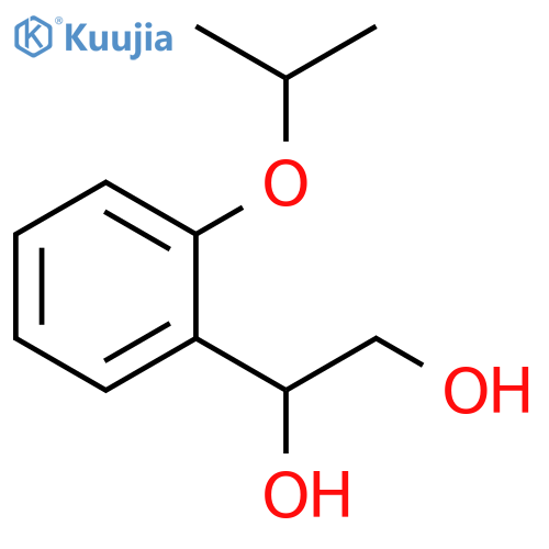 1-2-(propan-2-yloxy)phenylethane-1,2-diol structure