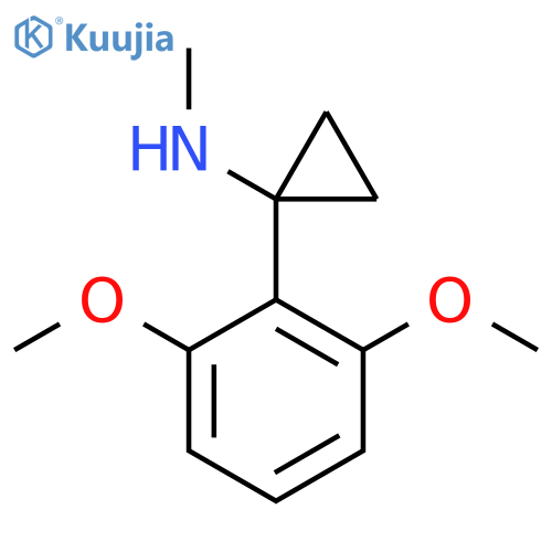 1-(2,6-dimethoxyphenyl)-N-methylcyclopropan-1-amine structure