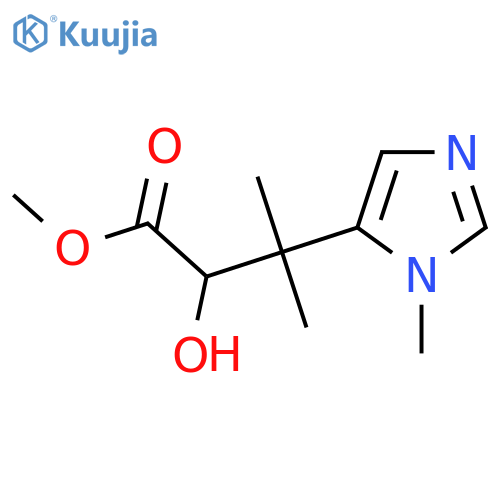 methyl 2-hydroxy-3-methyl-3-(1-methyl-1H-imidazol-5-yl)butanoate structure