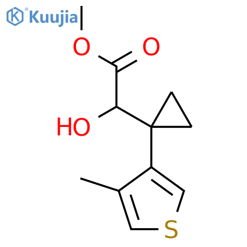 methyl 2-hydroxy-2-1-(4-methylthiophen-3-yl)cyclopropylacetate structure