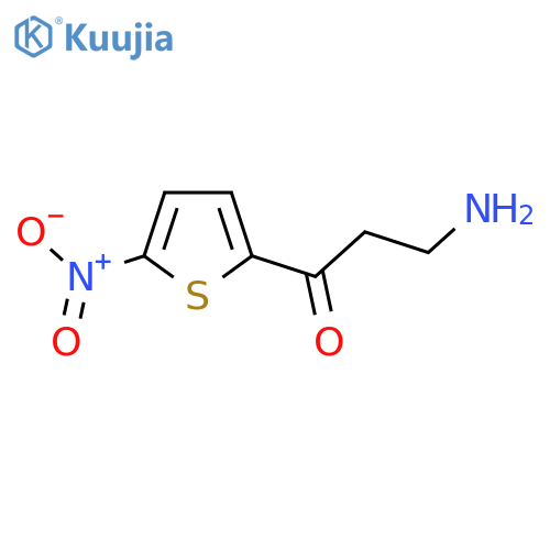 3-Amino-1-(5-nitrothiophen-2-yl)propan-1-one structure