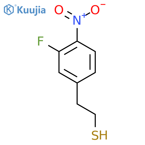 2-(3-Fluoro-4-nitrophenyl)ethane-1-thiol structure