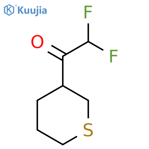 2,2-difluoro-1-(thian-3-yl)ethan-1-one structure