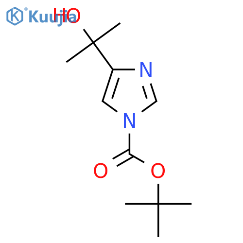 tert-butyl 4-(2-hydroxypropan-2-yl)-1H-imidazole-1-carboxylate structure