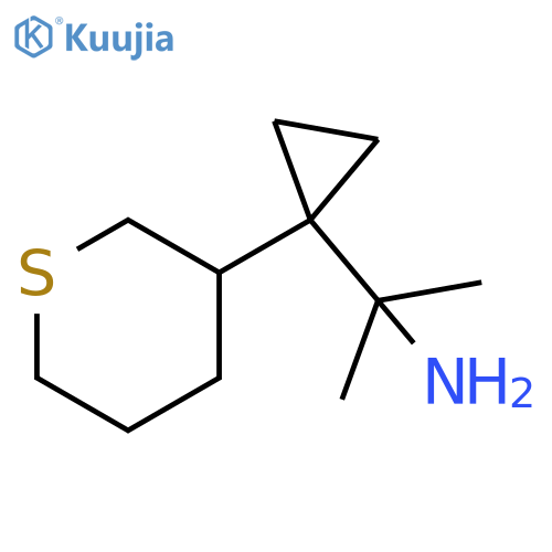 2-1-(thian-3-yl)cyclopropylpropan-2-amine structure