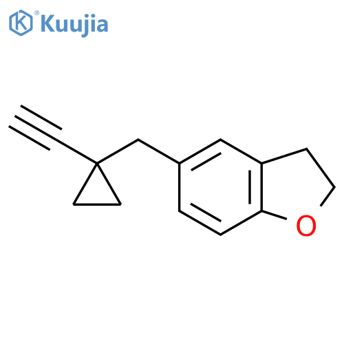 5-(1-ethynylcyclopropyl)methyl-2,3-dihydro-1-benzofuran structure