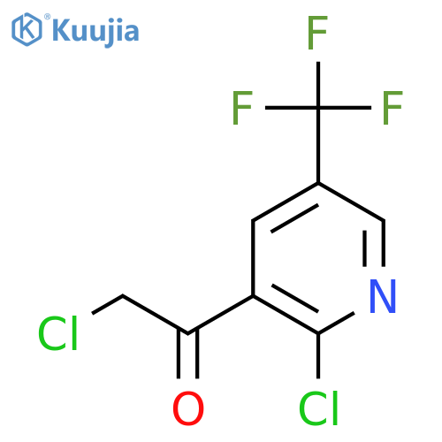 2-chloro-1-2-chloro-5-(trifluoromethyl)pyridin-3-ylethan-1-one structure