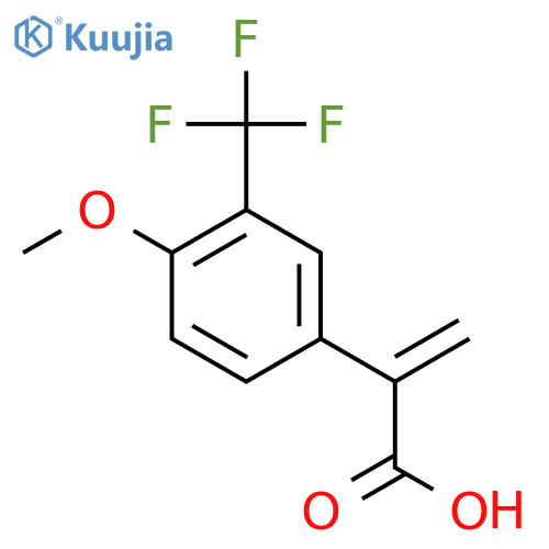 2-4-methoxy-3-(trifluoromethyl)phenylprop-2-enoic acid structure