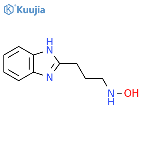 N-3-(1H-1,3-benzodiazol-2-yl)propylhydroxylamine structure
