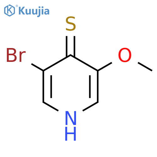 3-bromo-5-methoxypyridine-4-thiol structure