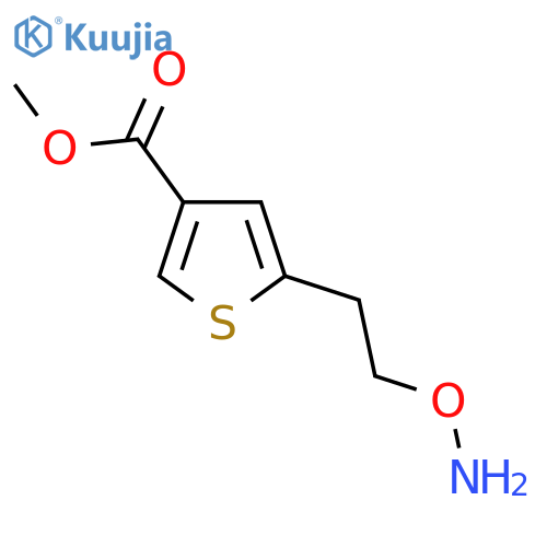 methyl 5-2-(aminooxy)ethylthiophene-3-carboxylate structure