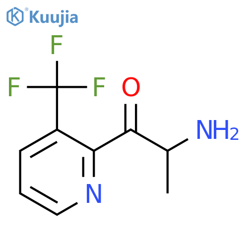 2-amino-1-3-(trifluoromethyl)pyridin-2-ylpropan-1-one structure
