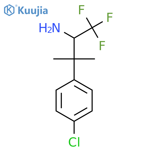 3-(4-chlorophenyl)-1,1,1-trifluoro-3-methylbutan-2-amine structure