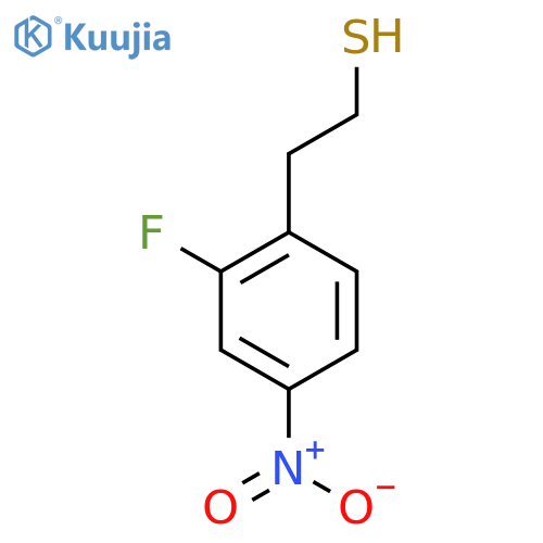 2-(2-fluoro-4-nitrophenyl)ethane-1-thiol structure