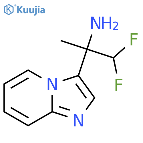 1,1-difluoro-2-{imidazo1,2-apyridin-3-yl}propan-2-amine structure