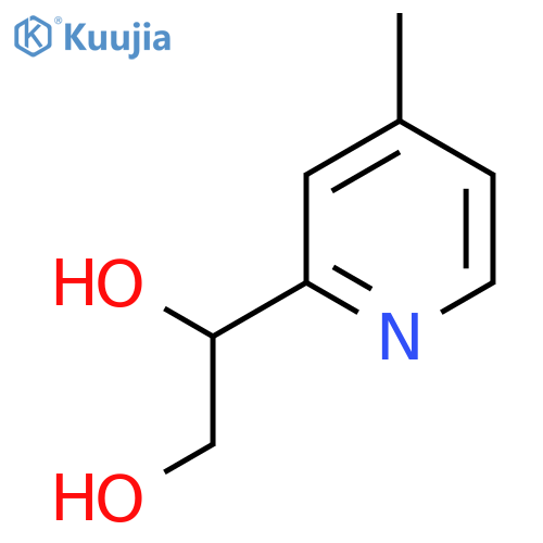 1-(4-methylpyridin-2-yl)ethane-1,2-diol structure