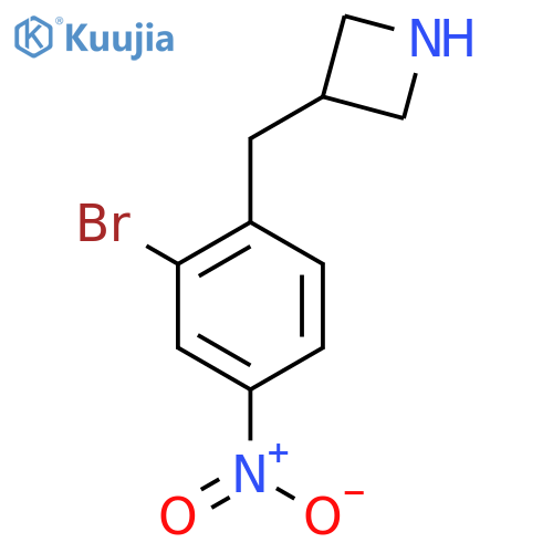 3-(2-bromo-4-nitrophenyl)methylazetidine structure