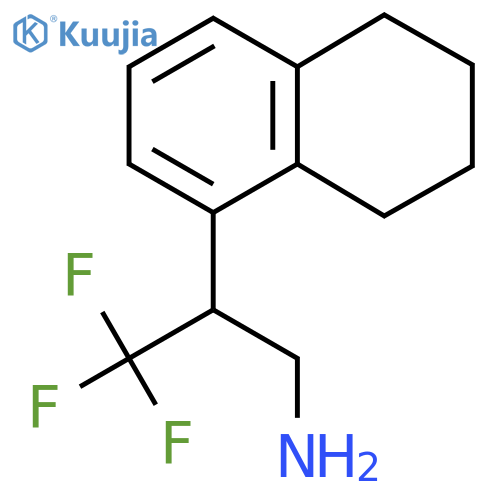 3,3,3-trifluoro-2-(5,6,7,8-tetrahydronaphthalen-1-yl)propan-1-amine structure