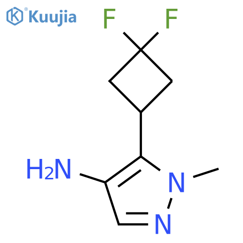 5-(3,3-difluorocyclobutyl)-1-methyl-1H-pyrazol-4-amine structure