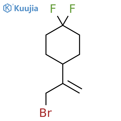 4-(3-bromoprop-1-en-2-yl)-1,1-difluorocyclohexane structure