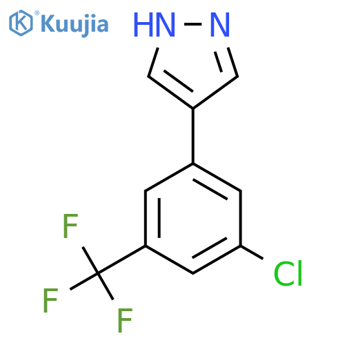 4-3-chloro-5-(trifluoromethyl)phenyl-1H-pyrazole structure