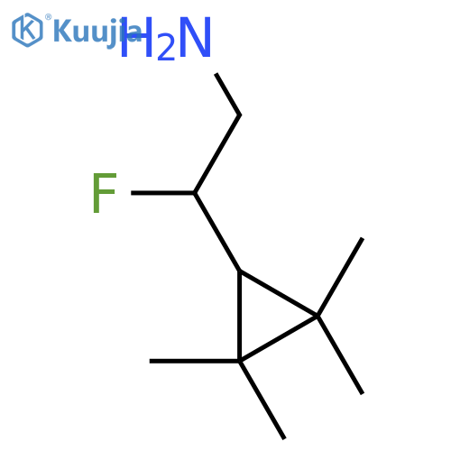 2-fluoro-2-(2,2,3,3-tetramethylcyclopropyl)ethan-1-amine structure