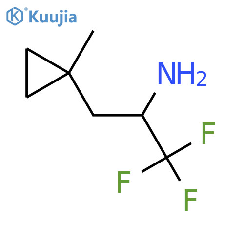 1,1,1-Trifluoro-3-(1-methylcyclopropyl)propan-2-amine structure