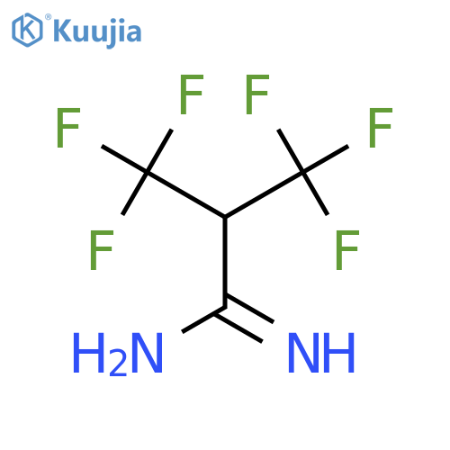 3,3,3-trifluoro-2-(trifluoromethyl)propanimidamide structure