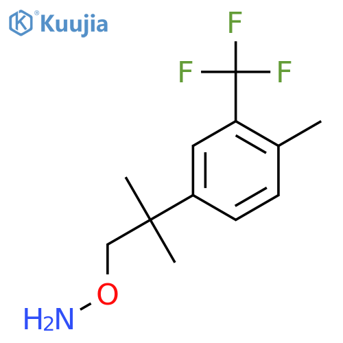 O-{2-methyl-2-4-methyl-3-(trifluoromethyl)phenylpropyl}hydroxylamine structure