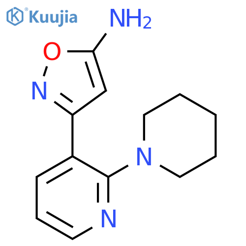 3-2-(piperidin-1-yl)pyridin-3-yl-1,2-oxazol-5-amine structure