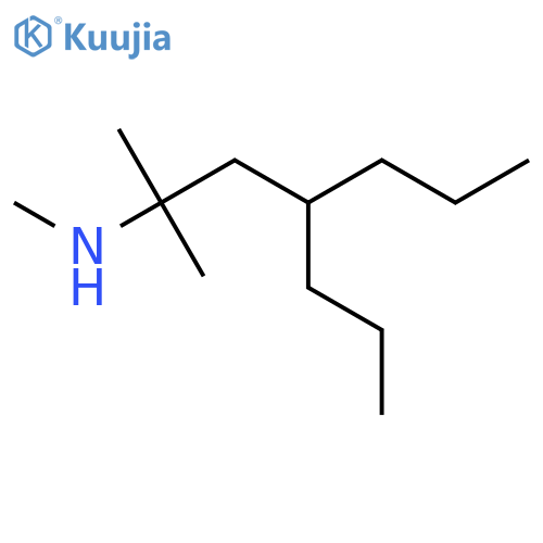 methyl(2-methyl-4-propylheptan-2-yl)amine structure