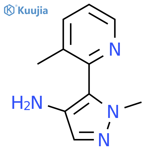 1-methyl-5-(3-methylpyridin-2-yl)-1H-pyrazol-4-amine structure