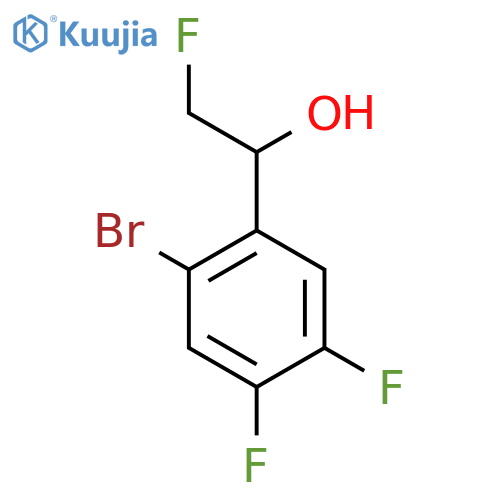 1-(2-bromo-4,5-difluorophenyl)-2-fluoroethan-1-ol structure