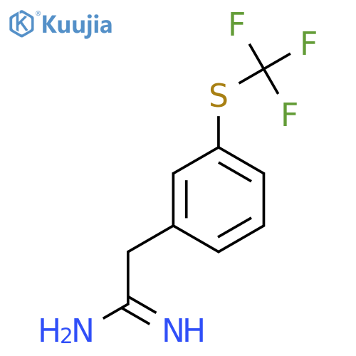 2-{3-(trifluoromethyl)sulfanylphenyl}ethanimidamide structure
