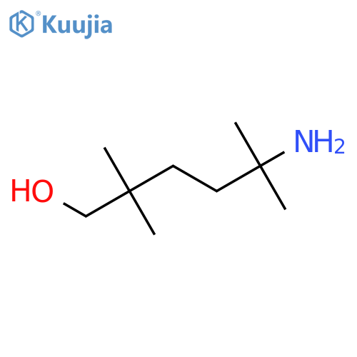 5-amino-2,2,5-trimethylhexan-1-ol structure